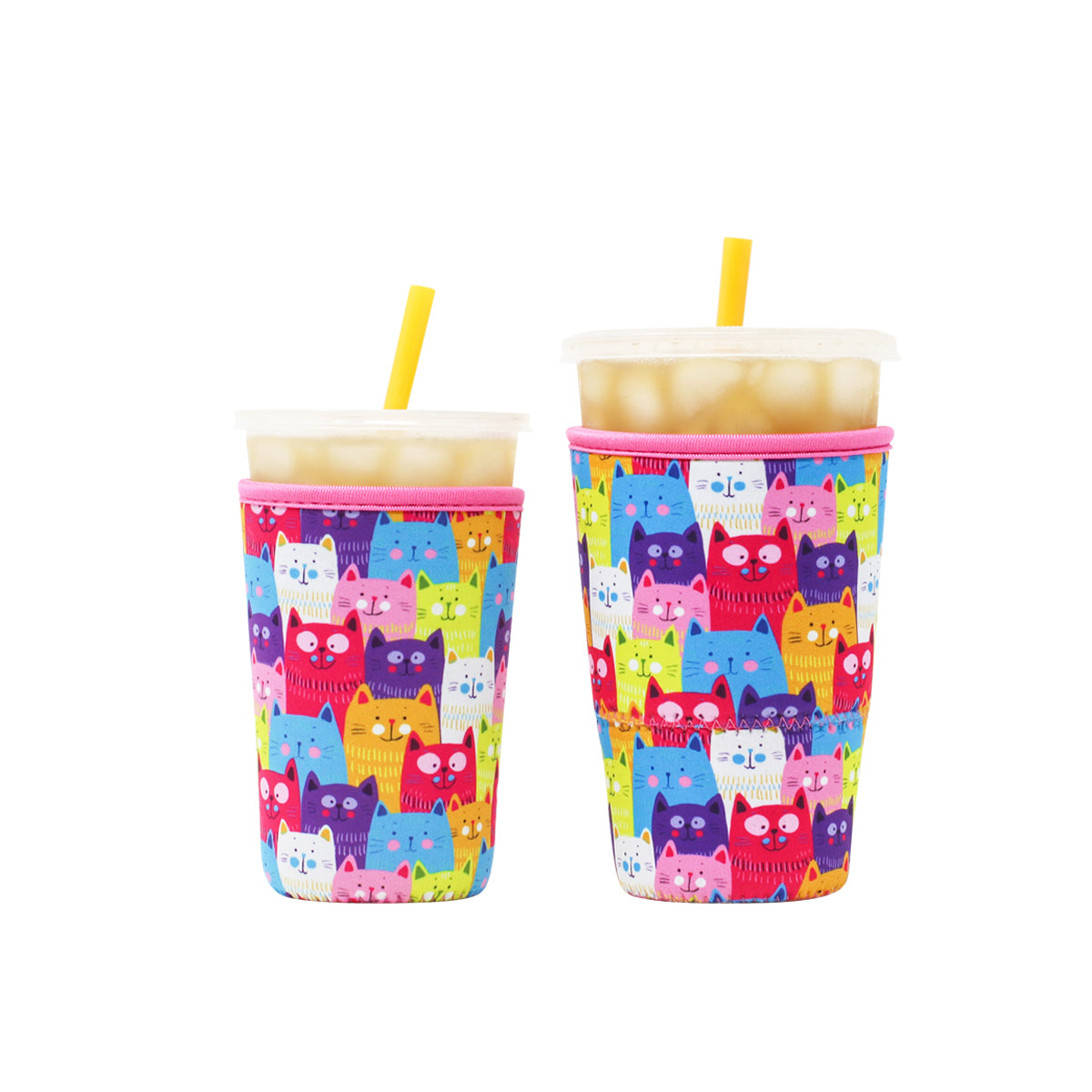 Hot Coffee Insulated Drink Sleeve  Pink Leopard - Brew Buddy Neoprene –  shopbrewbuddy