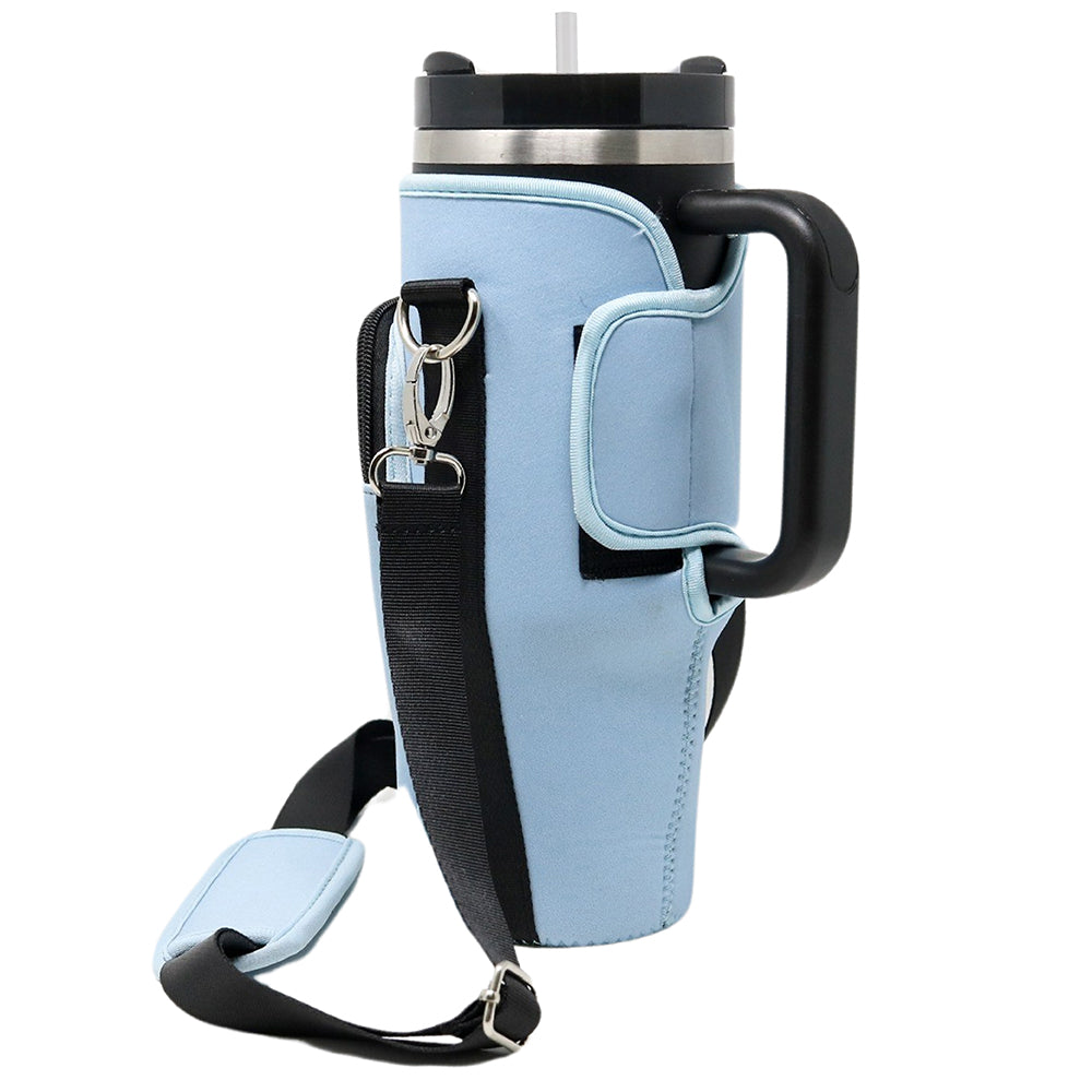 Cross Body Bag Bottle Holder | Black - Brew Buddy Neoprene – shopbrewbuddy