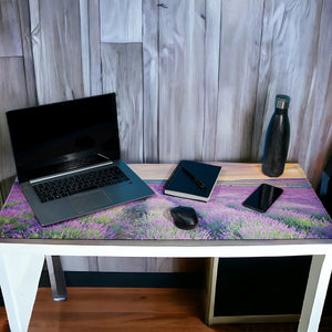 Desktop and Workstation Mat | Lavender Field