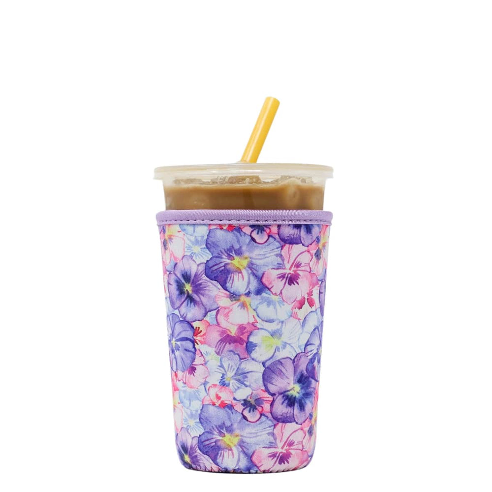 Insulated Iced Coffee & Drink Sleeve - Pansies - Brew Buddy Neoprene –  shopbrewbuddy